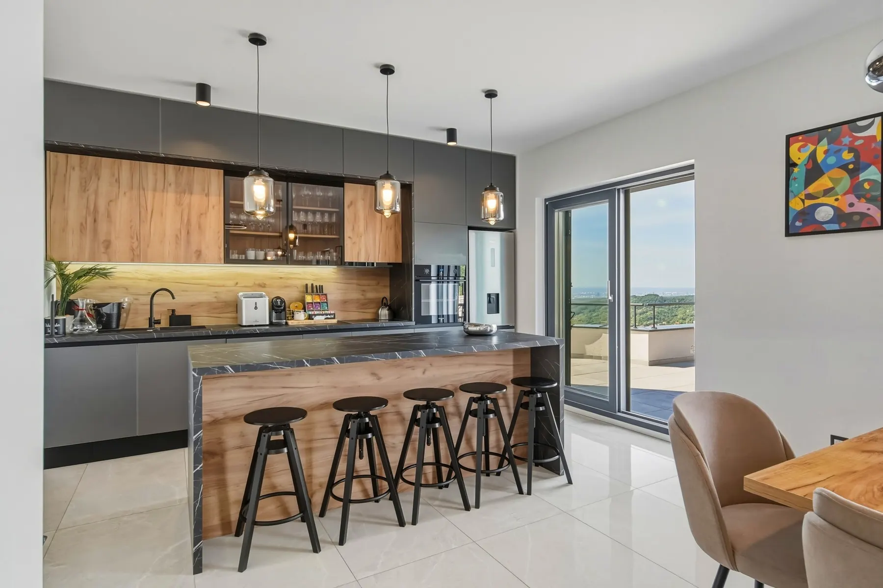 Kitchen and dining